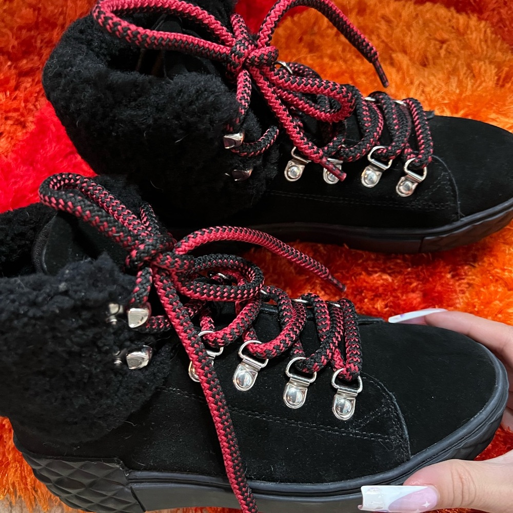Black Marc Fisher booties , super cute! Like NEW